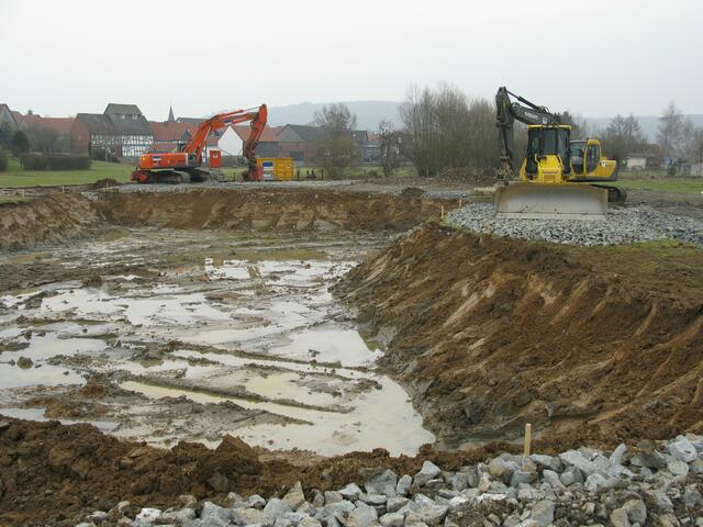 Die Arbeiten an der Staustufe