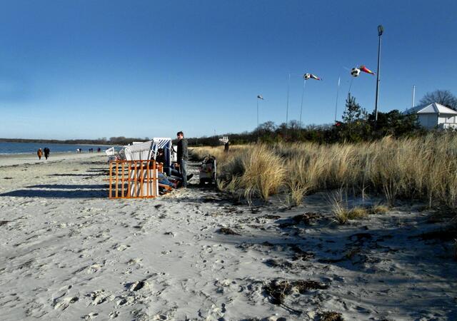 Boltenhagen am Nachmittag, bestes Wetter für einen Strandspaziergang und ein Sonnenbad im Strandkorb