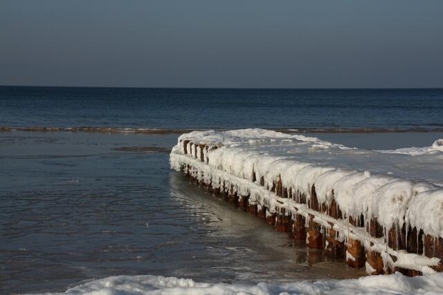 Eisige Ostseeküste