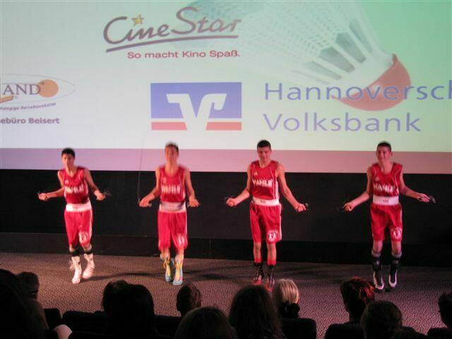 Die Boxer beim Seilspringen