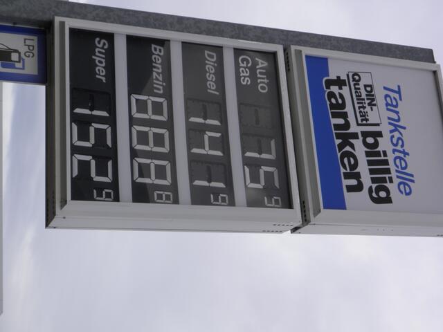 ups ! Tanken für 8,88 € .....