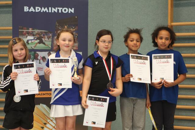 Siegerehrung Mädcheneinzel U13 | Foto: Rudi Heufelder