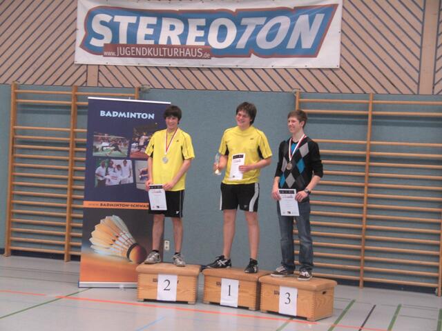 Phillip Morgott, Tobias Karrer und Andreas Danner bei der Siegerehrung U19 | Foto: Andreas Sturz