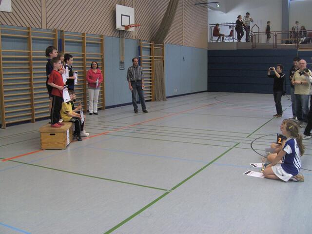 Siegerehrung U11 - erst die Mädels, dann die Jungs