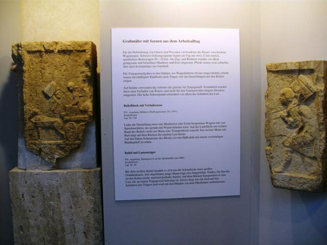 Röm. Grabmaltafeln mit Alltagsszenen