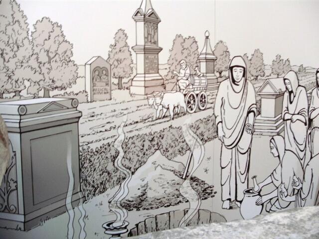 Römische Sitten der Beerdigung / Totengedenken