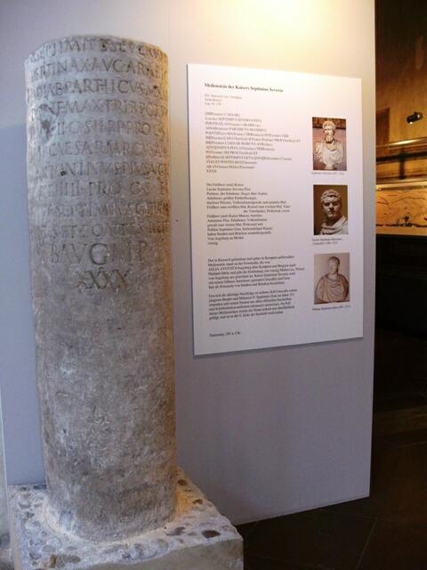 Röm. Meilenstein des Kaisers Septimius Severus (193-211 n.Chr.)