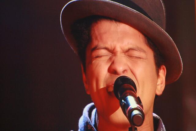 Bruno Mars bei seinem Auftritt