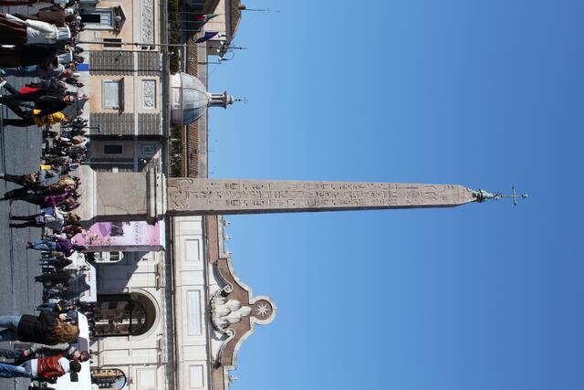 Obelisk auf der Piazza del Popolo