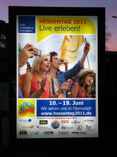 Werbemotiv "Hessentag 2011 Live erleben!"