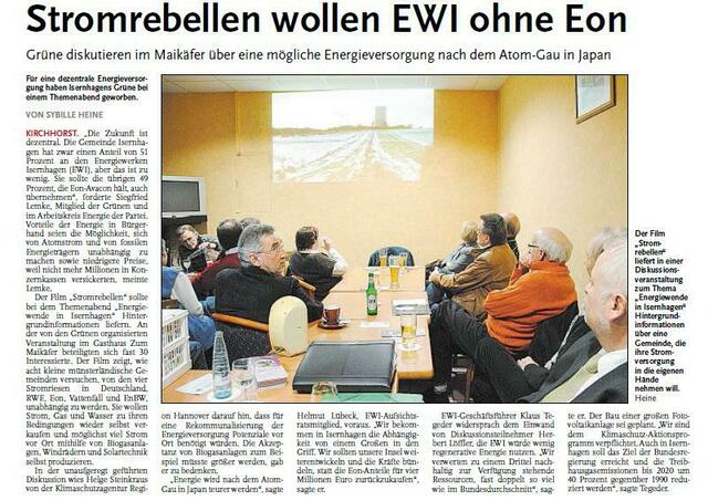 NHZ-Bericht vom 26.03.2011