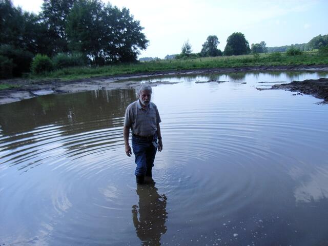 Reichlich flaches Wasser