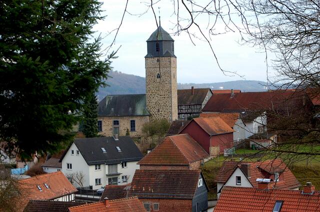 Aus allen Richtungen Sichtbar, der mächtige Turm aus dem 14. Jahrhundert