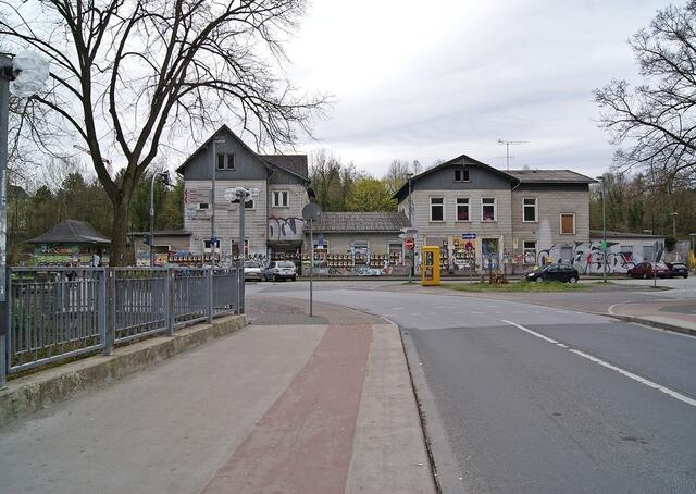 Ein Blick auf den Bahnhof aus Richtung Stadtmitte