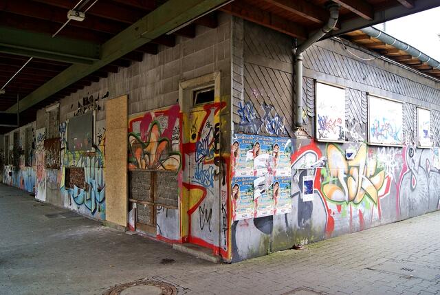 Kürzlich aufgebrochene ehemalige Diensttoilette