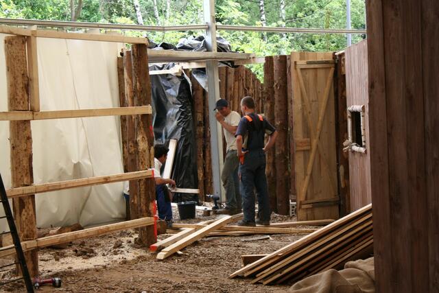 08.06. Abbau des Gangs mit den Aquarien