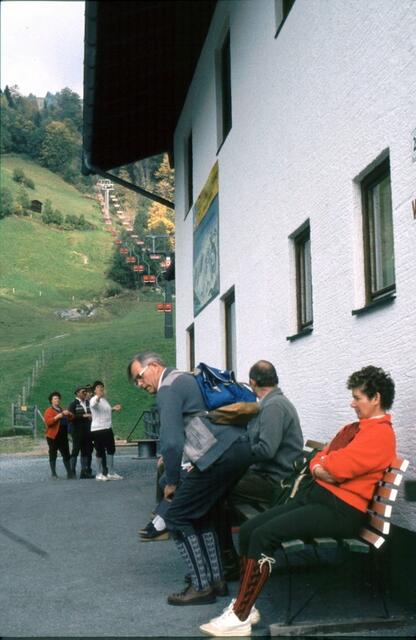 Mit dem Sessellift nach oben