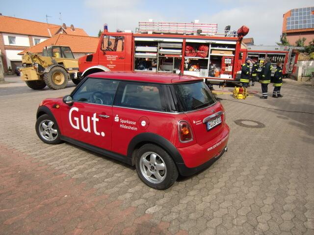 Minicooper der Sparkasse Hildesheim