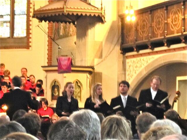 Die vier (im Text genannten) Solisten