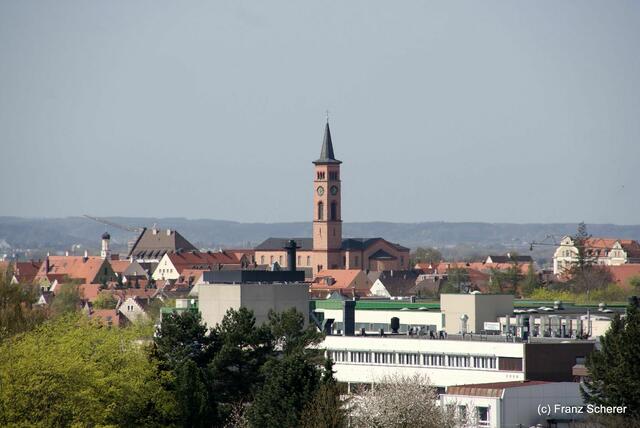 25 Jahre Gewerbegebiet Münchner Straße - Blick hinein nach Friedberg