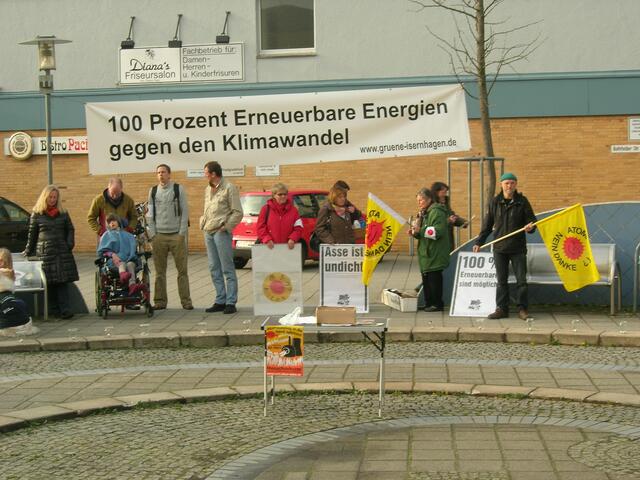 Die Grünen sind gut vertreten (u.a. Ratsmitglied Fabian Peters)