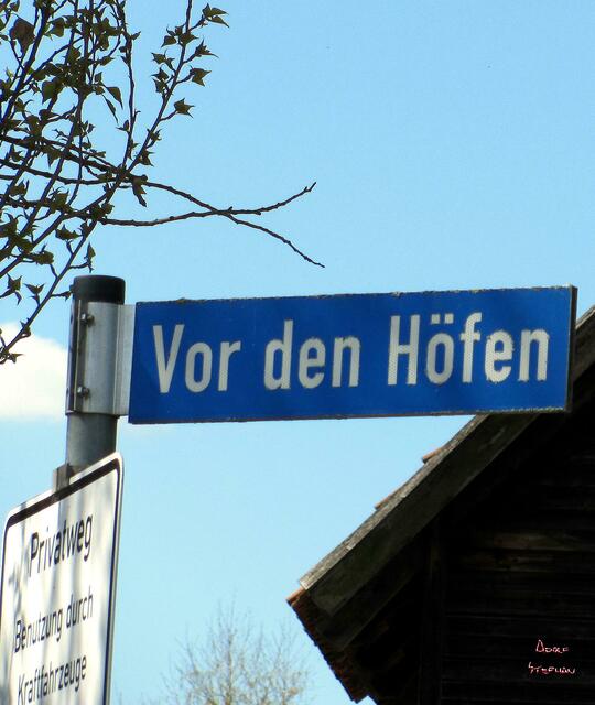 Straßenname entspricht der Wirklichkeit