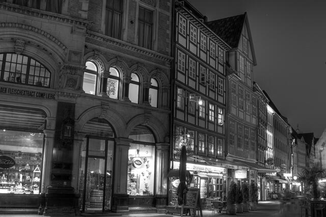 Häuser Front in der Altstadt von Hannover