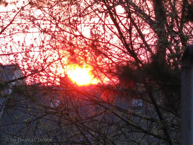 Dann ging die Sonne unter.
