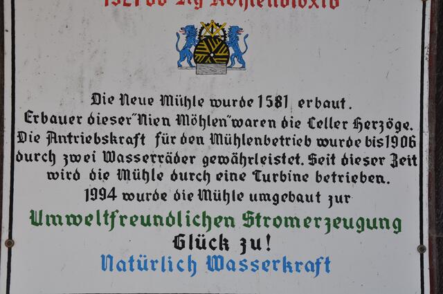 Im Detail - Wassermühle "Neue Mühle" bei Oelerse im Burgdorfer Land