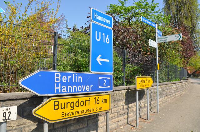 16 Km bis in die frühere Kreisstadt