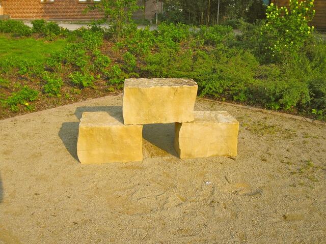 "Siegerpodest" an der Boulebahn