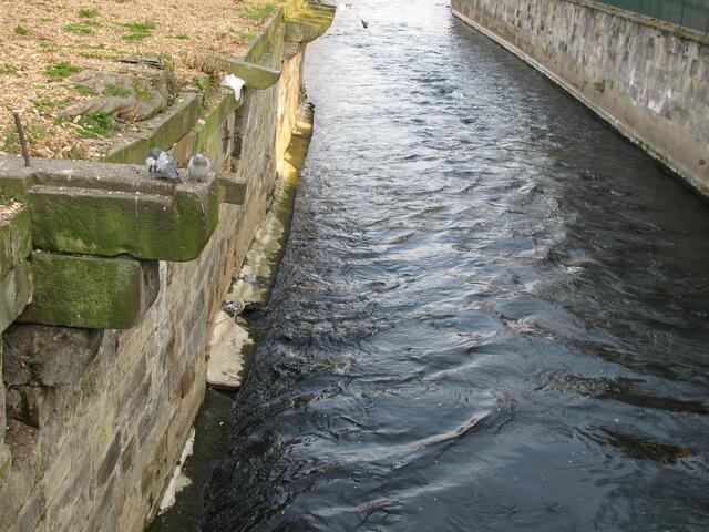 Zu beiden Flussseiten standen einst Häuserzeilen.