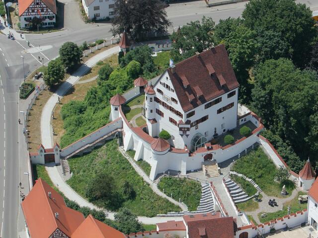 Das Leipheimer Schloß aus der Luft | Foto: Ernst-Prost-Archiv