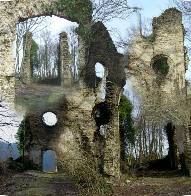 Brunnenburg, ehem. Kloster (bis 1548) , gut versteckt im Hochtaunus