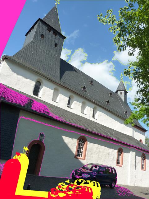 Martinskirche - 1509 wurde die Basilika umgestaltet. Dem Mittelschif wurde der gotische Chorraum hinzugefügt. a&s-p-fotomalerei 4-5-11.