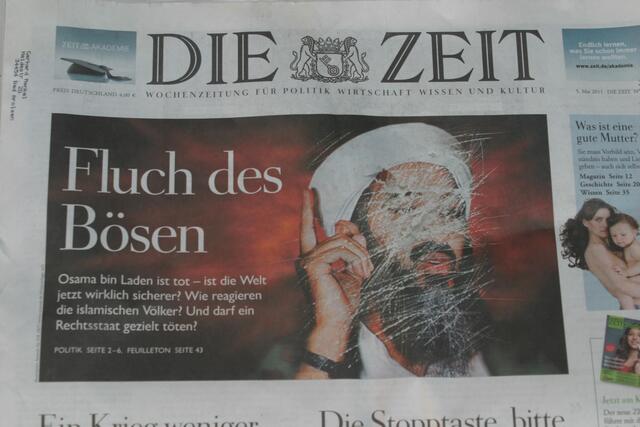 Drei schwierige Fragen beschäftigen nicht nur die Wochenzeitung DIE ZEIT nach dem Tod Osama bin Ladens.