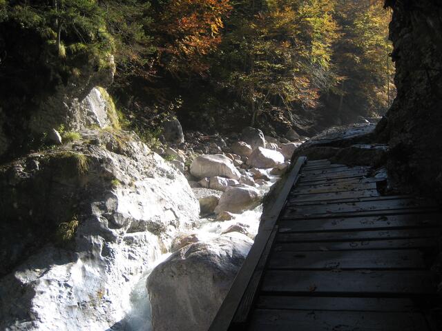 Steg in der Garnitzenklamm
