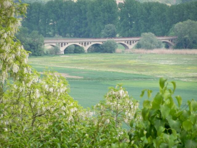 Eisenbahnbrücke der Unstrutbahn zwischen Kirchscheidungen und Burgscheidungen