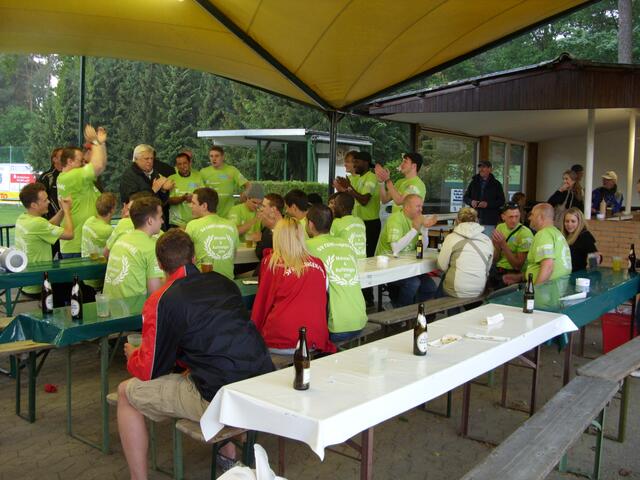 Beifall von den Spielern