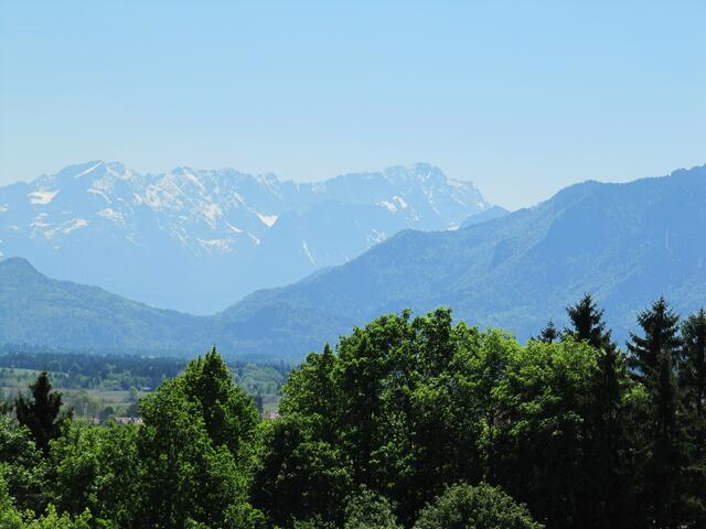 Blick bis zur Zugspitze ...
