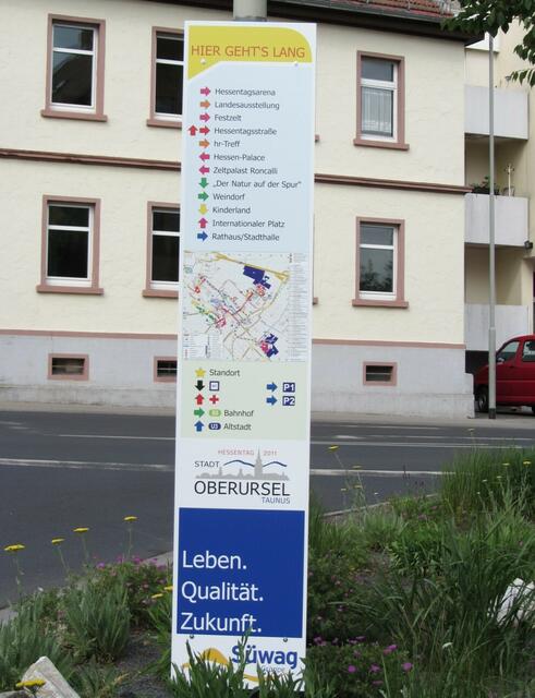 Wegweiser zum Hessentag
