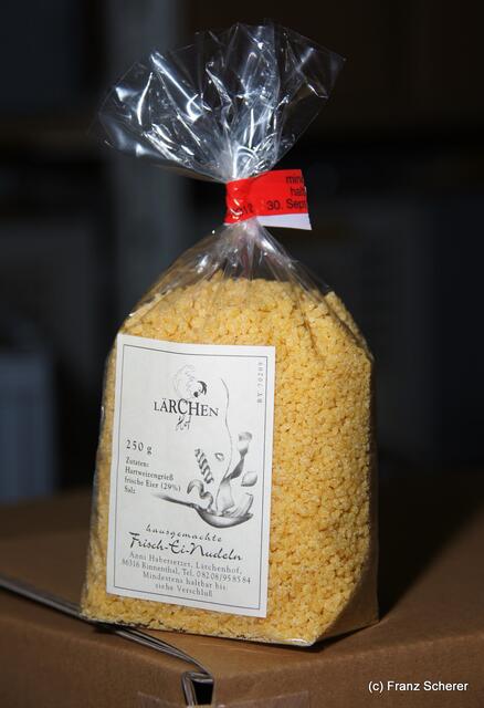Lärchenhof-Nudeln aus Friedberg-Rinnenthal - Das sind meine Lieblingsnudeln in die Suppe und zum Gulasch
