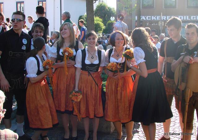 Meringer Volksfest 2011 - Impressionen vom Standkonzert auf dem Meringer Marktplatz