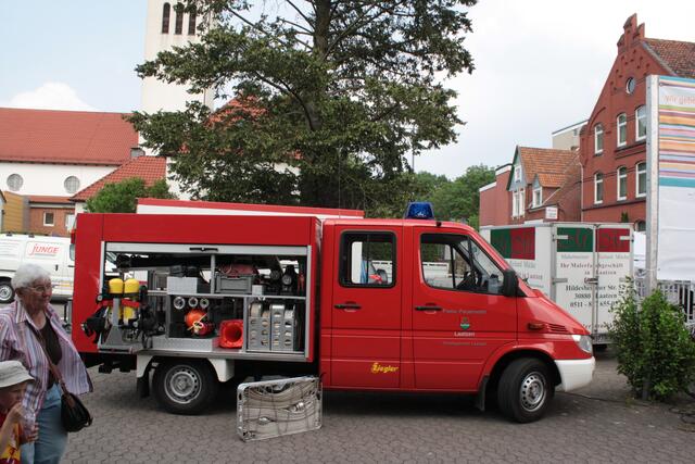 auch die Feuerwehr war vor Ort ......