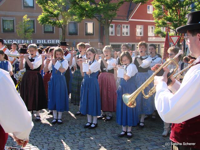 Meringer Volksfest 2011 - Impressionen vom Standkonzert auf dem Meringer Marktplatz