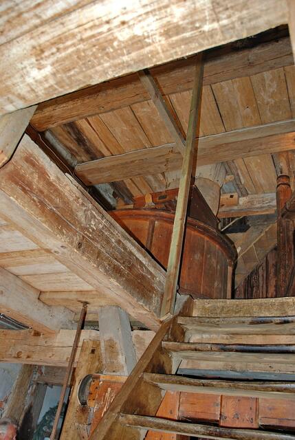 Blick ins Innere der Mühle