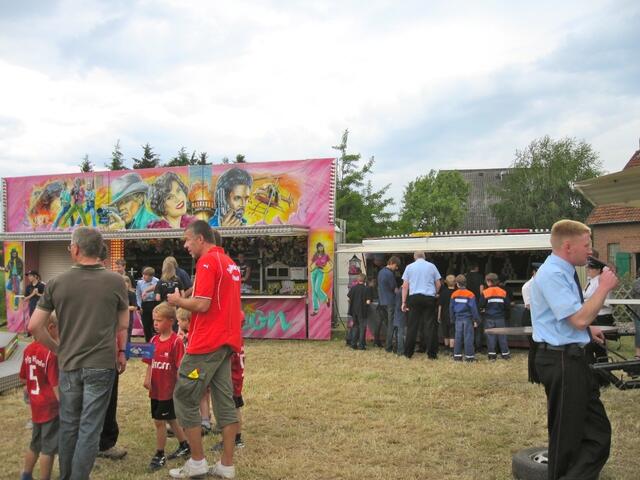 Buden auf dem Festplatz