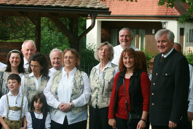 Seehofer bei dem Gesangverein