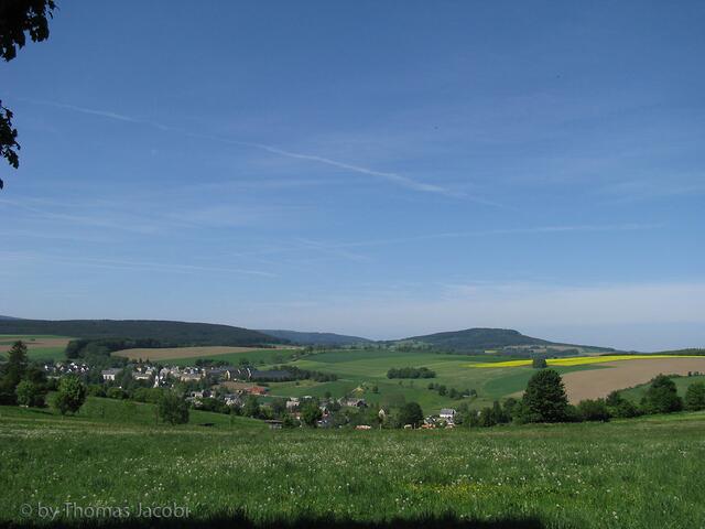 Blick über das Sehmatal Richtung Scheibenberg