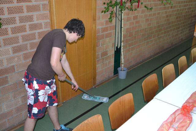 Damit's unsere Gäste auch sauber haben...